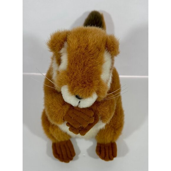 Chipmunk Plush Stuffed Animal Toy 9” Soft Furry Sound Prints Vintage Smithsonian - Picture 6 of 14
